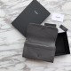 Replica Portafoglio grande YSL Saint Laurent Niki in pelle increspata vintage grigio scuro Replica Portafoglio grande YSL Saint Laurent Niki in pelle increspata vintage grigio scuro
