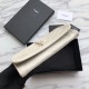 Replica Portafoglio grande YSL Saint Laurent Niki in pelle vintage increspata bianco Replica Portafoglio grande YSL Saint Laurent Niki in pelle vintage increspata bianco
