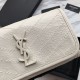 Replica Portafoglio grande YSL Saint Laurent Niki in pelle vintage increspata bianco Replica Portafoglio grande YSL Saint Laurent Niki in pelle vintage increspata bianco