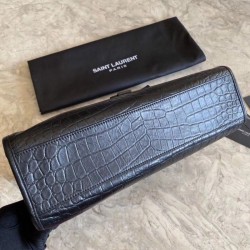 Replica Borse YSL Saint Lauren Shopping  Niki Medium nera in coccodrillo