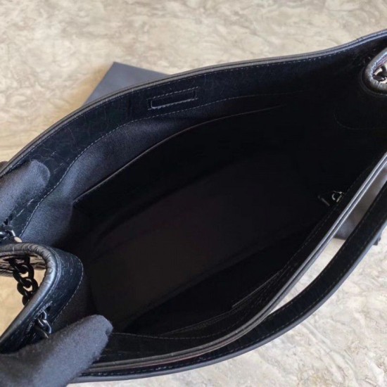 Replica Borse YSL Saint Lauren Shopping  Niki Medium nera in coccodrillo