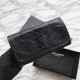 Replica Portafoglio grande YSL Saint Laurent Niki in pelle nera increspata vintage