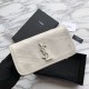 Replica Portafoglio grande YSL Saint Laurent Niki in pelle vintage increspata bianco Replica Portafoglio grande YSL Saint Laurent Niki in pelle vintage increspata bianco