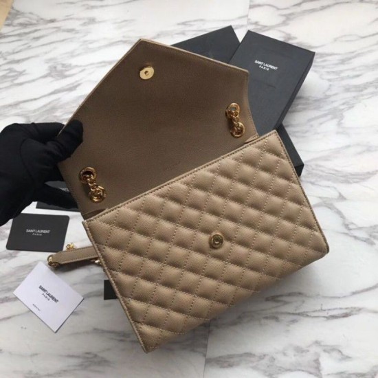 Replica Busta bustina YSL Saint Laurent Albicocca goffrata grana