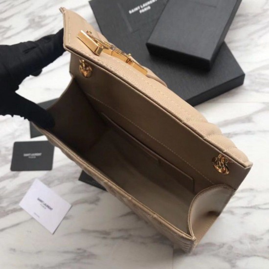 Replica Busta bustina YSL Saint Laurent Albicocca goffrata grana