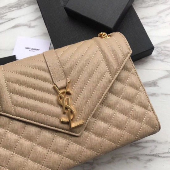 Replica Busta bustina YSL Saint Laurent Albicocca goffrata grana