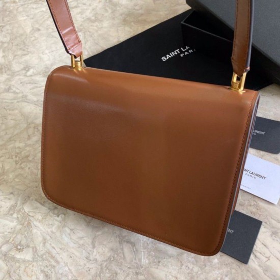 Replica Borsa Monogram Satchel Yatch Saint Laurent Carre Marrone