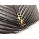 Replica Saint Laurent grandi borse Monogram universitari in nero di capra
