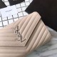 Replica YSL Saint Laurent Granulato Matelasse Chain Portafoglio Beige