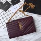 Replica YSL Saint Laurent Granulato Matelasse Chain Portafoglio Chiaretto