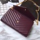 Replica YSL Saint Laurent Granulato Matelasse Chain Portafoglio Chiaretto