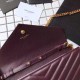 Replica YSL Saint Laurent Granulato Matelasse Chain Portafoglio Chiaretto