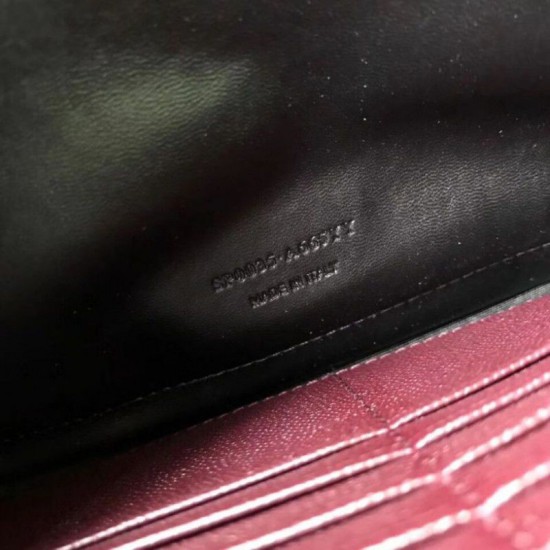 Replica YSL Saint Laurent Granulato Matelasse Chain Portafoglio Chiaretto