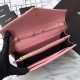 Replica YSL Saint Laurent Granulato Matelasse Chain Portafoglio Rosa