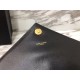 Replica Saint Laurent grandi borse Monogram universitari in nero di capra