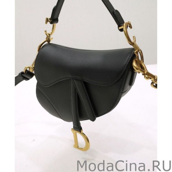 Replica Mini borsa da sella Christian Dior con cinturino nero