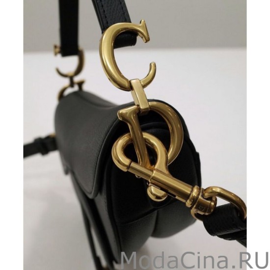 Replica Mini borsa da sella Christian Dior con cinturino nero