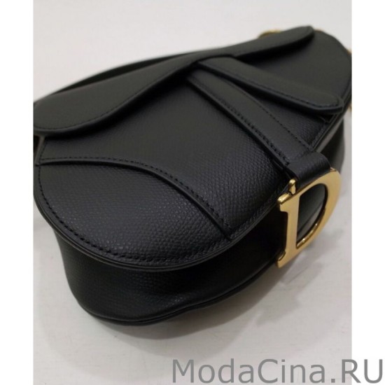 Replica Mini borsa da sella Christian Dior con cinturino nero