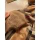 Replica Scialle Burberry Aquatic Cashmere Small Check 75 x 220 Marrone