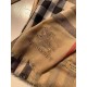 Replica Scialle Burberry Aquatic Cashmere Small Check 75 x 220 Marrone
