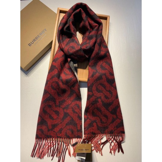 Replica Scialle in lana cashmere double face Burberry 30 x 180