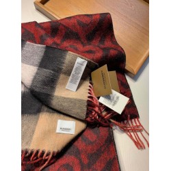 Replica Scialle in lana cashmere double face Burberry 30 x 180