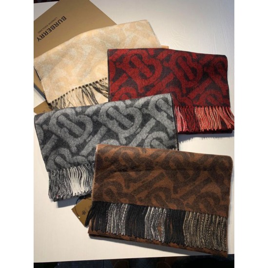 Replica Scialle in lana cashmere double face Burberry 30 x 180