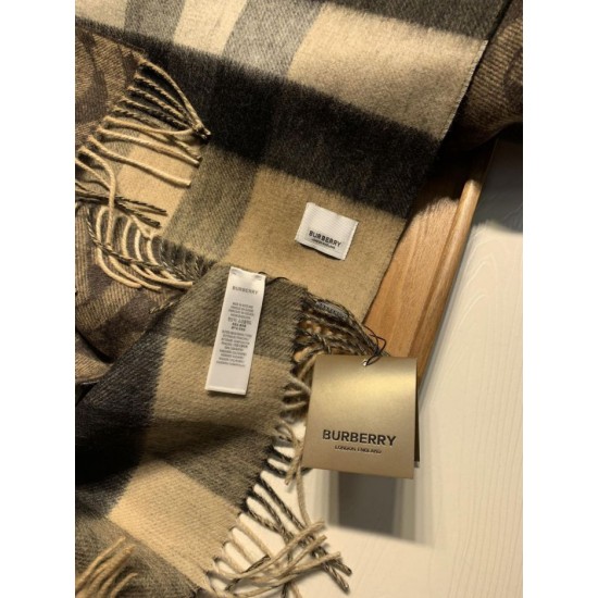 Replica Scialle in lana cashmere double face Burberry 30 x 180
