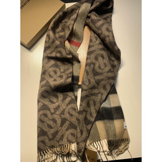 Replica Scialle in lana cashmere double face Burberry 30 x 180