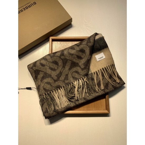 Replica Scialle in lana cashmere double face Burberry 30 x 180