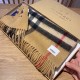 Replica Scialle Burberry in lana e cashmere con motivo check double-face e logo 30 x 180 marrone