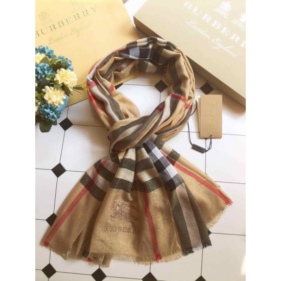 Replica Scialle in cashmere lurex bling Burberry 90 x 200