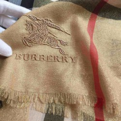 Replica Scialle in cashmere lurex bling Burberry 90 x 200