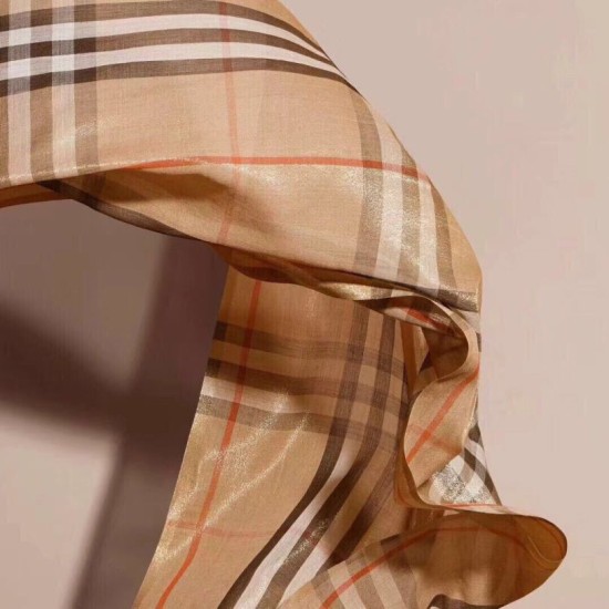 Replica Scialle in cashmere lurex bling Burberry 90 x 200