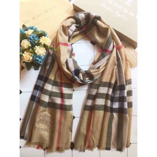 Replica Scialle in cashmere lurex bling Burberry 90 x 200