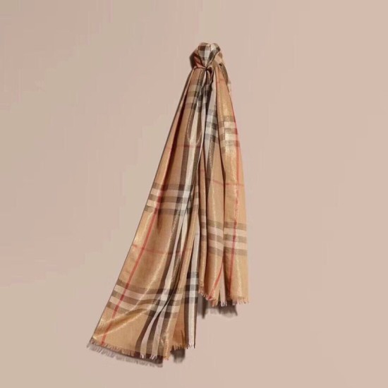 Replica Scialle in cashmere lurex bling Burberry 90 x 200