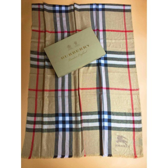 Replica Scialle in cashmere lurex bling Burberry 90 x 200