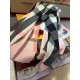 Replica Burberry scialle classico in cashmere con motivo check grande 60 x 180 rosa