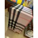 Replica Burberry scialle classico in cashmere con motivo check grande 60 x 180 rosa