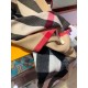 Replica Burberry scialle classico in cashmere con motivo check grande 60 x 180 rosa