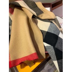 Replica Burberry classico grande scialle in cashmere a quadri 60 x 180 marrone