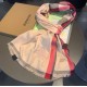 Replica Scialle Burberry in cashmere con motivo a rombi classico check 70 x 200