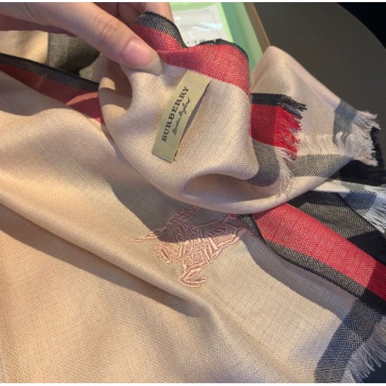 Replica Scialle Burberry in cashmere con motivo a rombi classico check 70 x 200