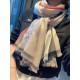 Replica Scialle Burberry in cashmere con motivo a rombi classico check 70 x 200
