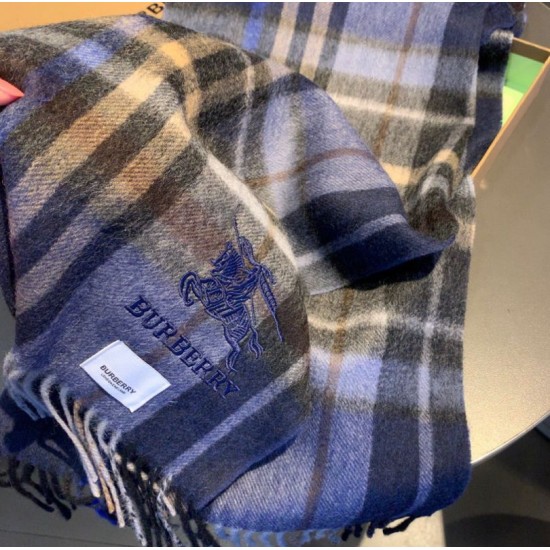 Replica Scialle Burberry misto cashmere e lana 32 x 200