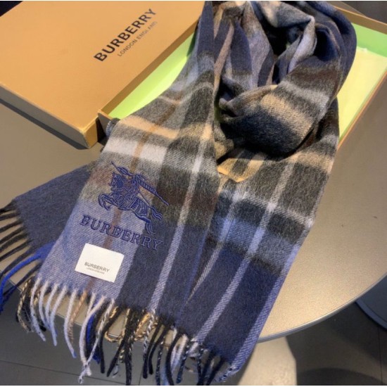 Replica Scialle Burberry misto cashmere e lana 32 x 200