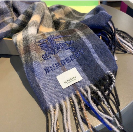 Replica Scialle Burberry misto cashmere e lana 32 x 200