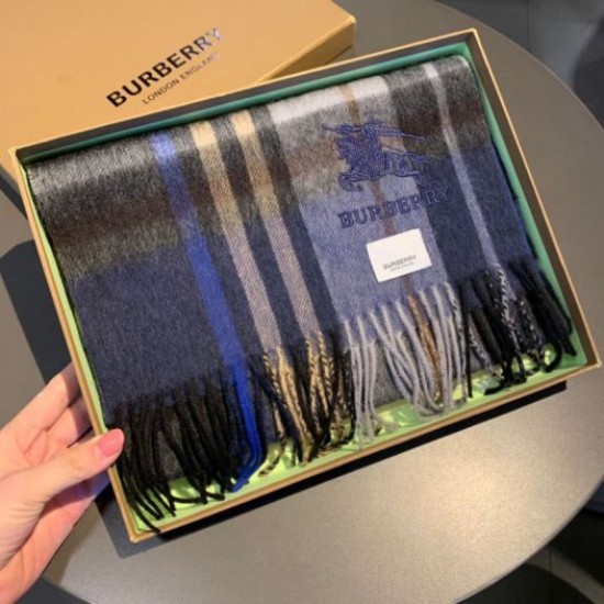Replica Scialle Burberry misto cashmere e lana 32 x 200