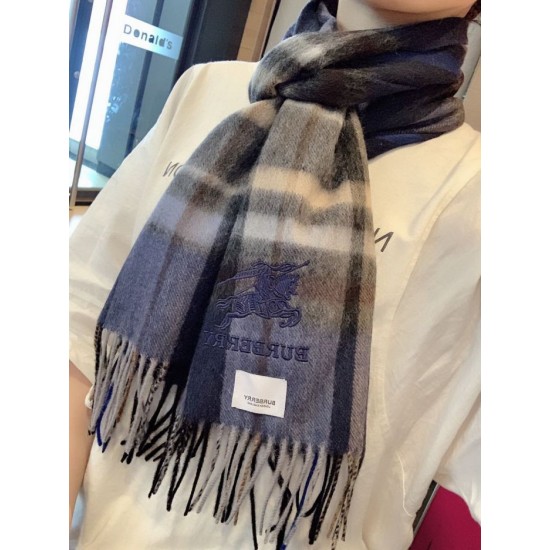 Replica Scialle Burberry misto cashmere e lana 32 x 200