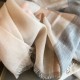Replica Sciarpa Burberry classica in cashmere con motivo check e ricamo cavallo 100 x 200
